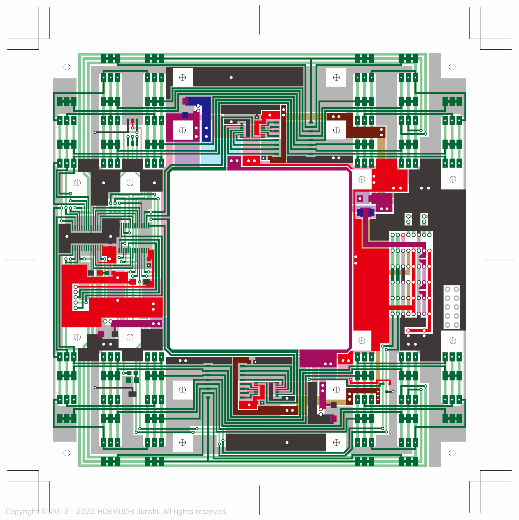 OLED + Connector unit PCB design